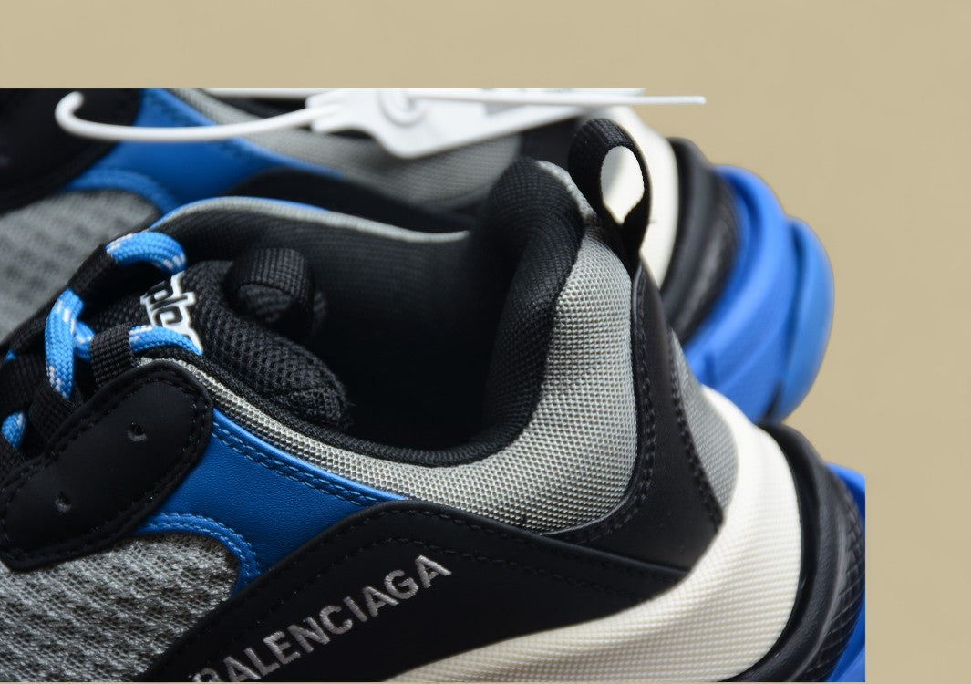 Balenciaga R37 Retro Dad Shoes Gray Black Royal Blue