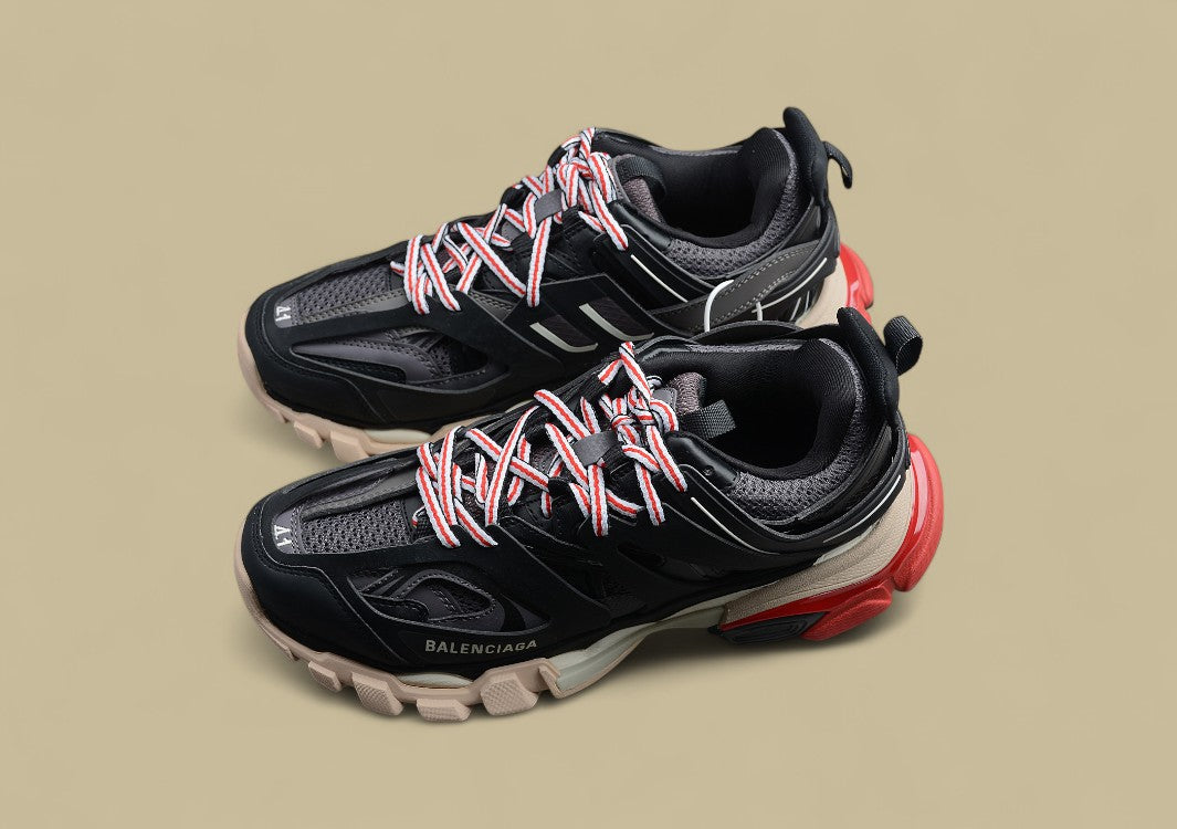 Balenciaga R48 GZ Version Black and Red Men's and Women's Shoes