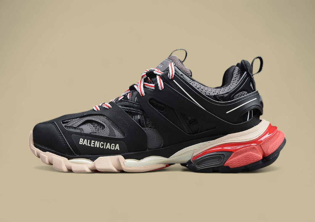 Balenciaga R48 GZ Version Black and Red Men's and Women's Shoes