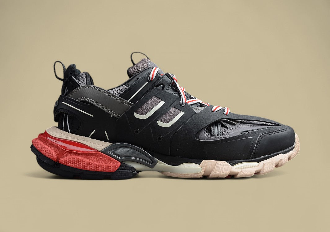 Balenciaga R48 GZ Version Black and Red Men's and Women's Shoes