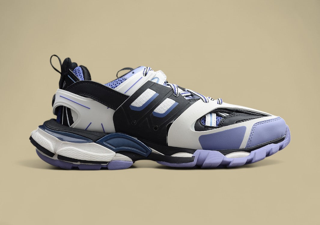 Balenciaga R48 GZ Version Silver, Blue and Black Men's and Women's Shoes