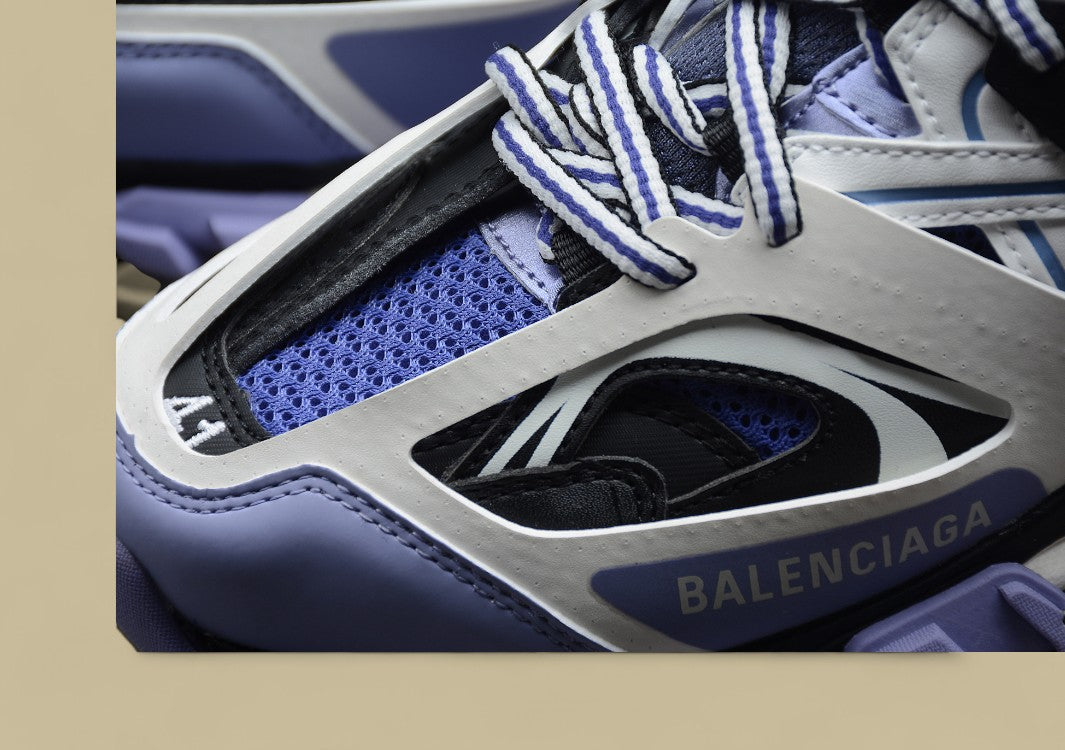 Balenciaga R48 GZ Version Silver, Blue and Black Men's and Women's Shoes