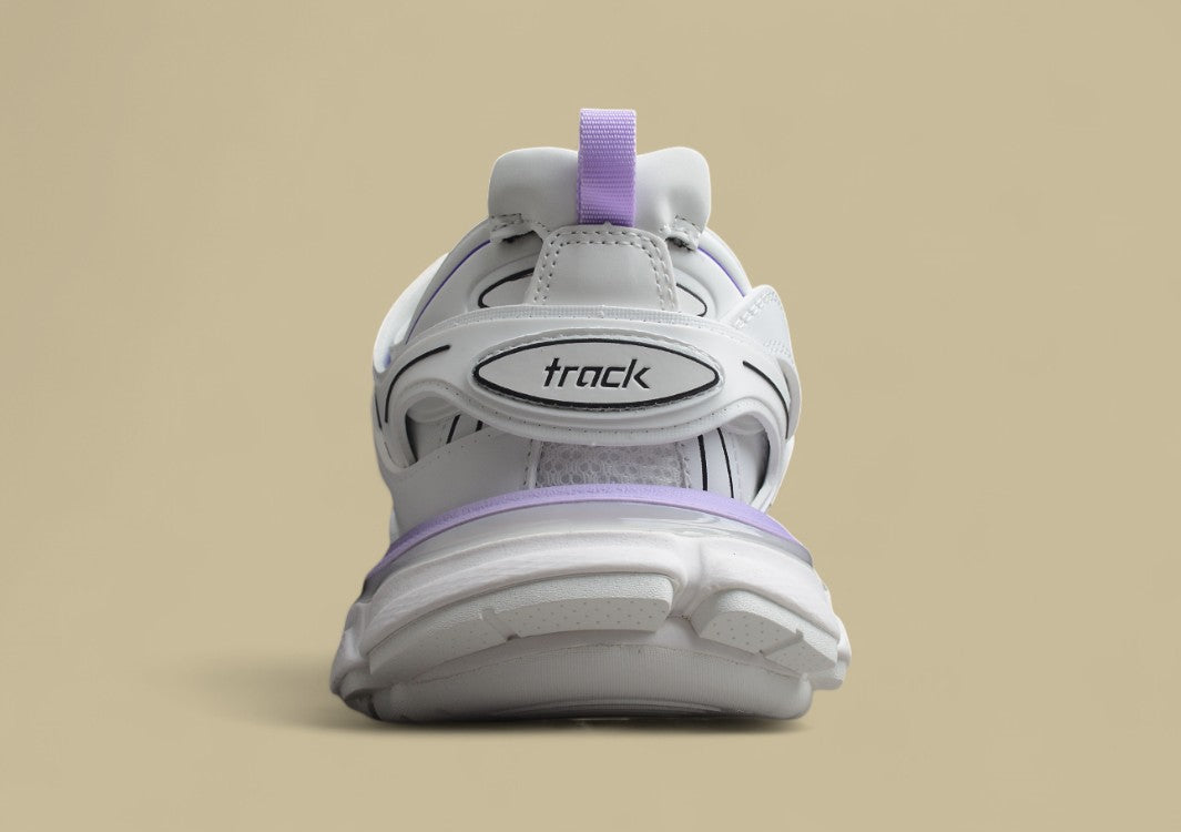 Balenciaga Runner Comfortable And Wear-resistant Running Shoes White And Purple