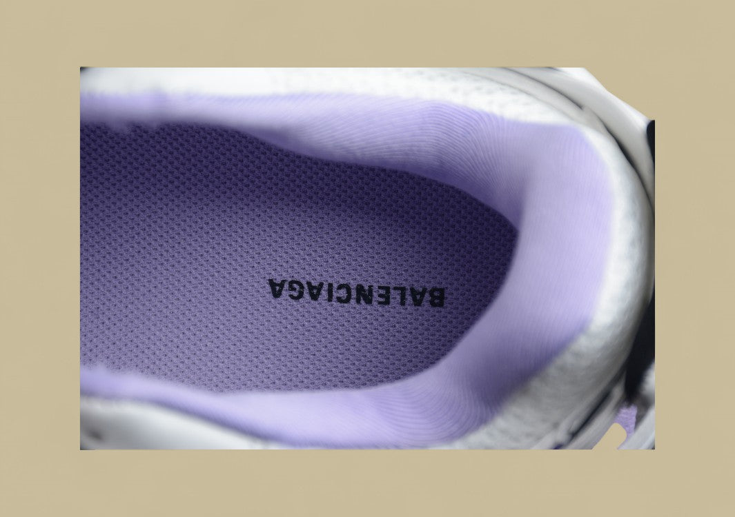 Balenciaga Runner Comfortable And Wear-resistant Running Shoes White And Purple