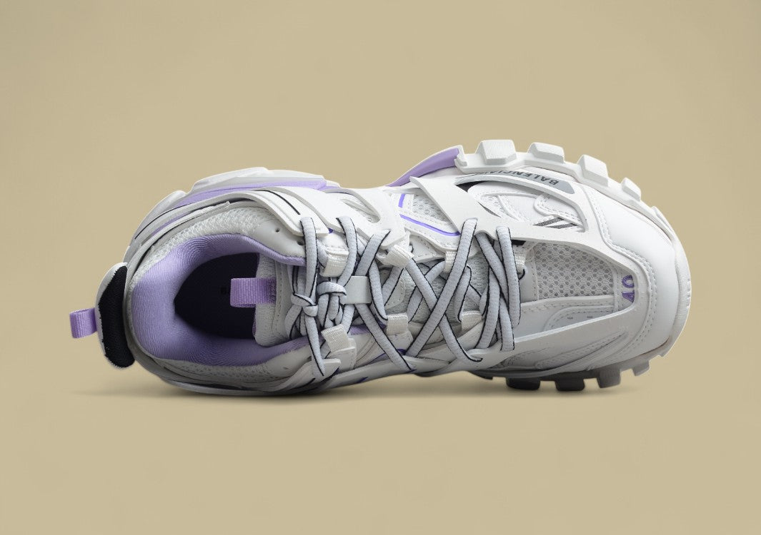Balenciaga Runner Comfortable And Wear-resistant Running Shoes White And Purple