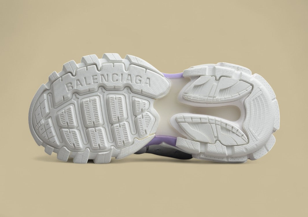 Balenciaga Runner Comfortable And Wear-resistant Running Shoes White And Purple