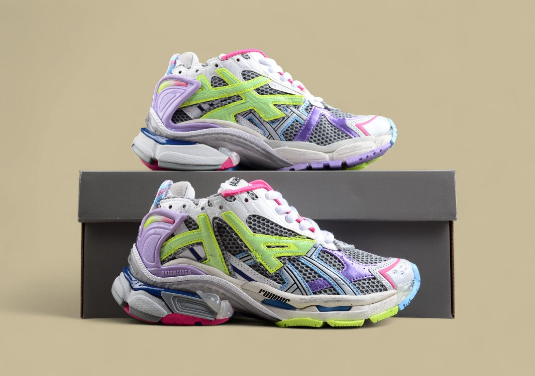 Balenciaga Runner Kith "Four.Color" 7.0 – 21SS Retro Casual Sneaker