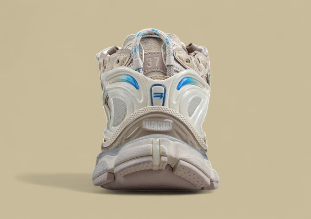 Balenciaga Runner Kith Four – Beige & Aqua Trim