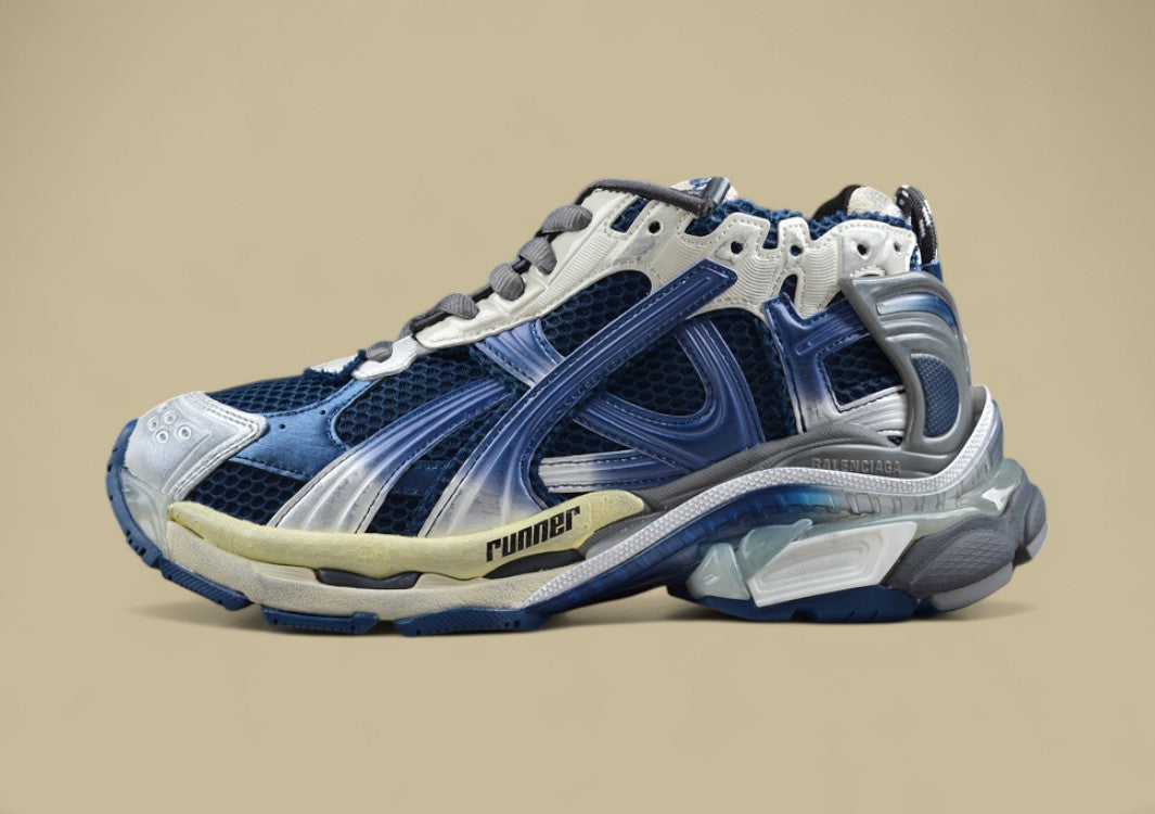 Balenciaga Runner Kith Four – Navy, White & Gradient Blue