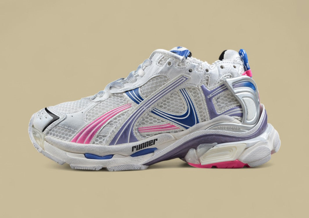 Balenciaga Runner Kith Four – White, Blue & Pink