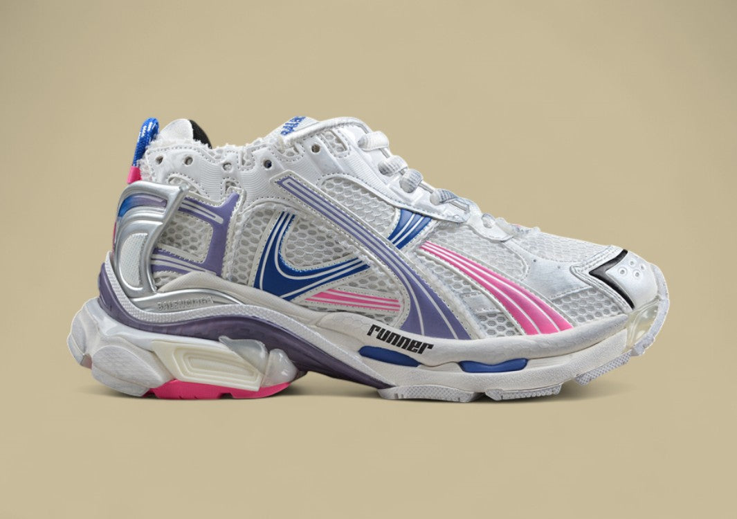 Balenciaga Runner Kith Four – White, Blue & Pink