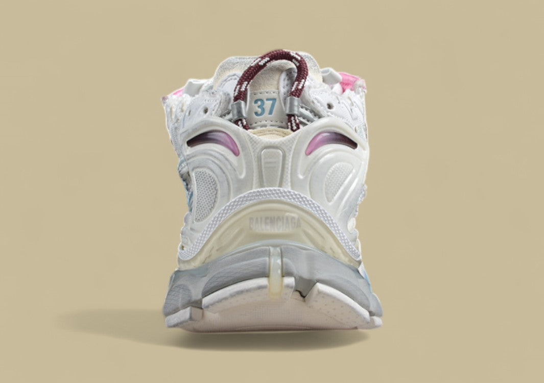 Balenciaga Runner Kith Four – White, Burgundy & Sky Blue