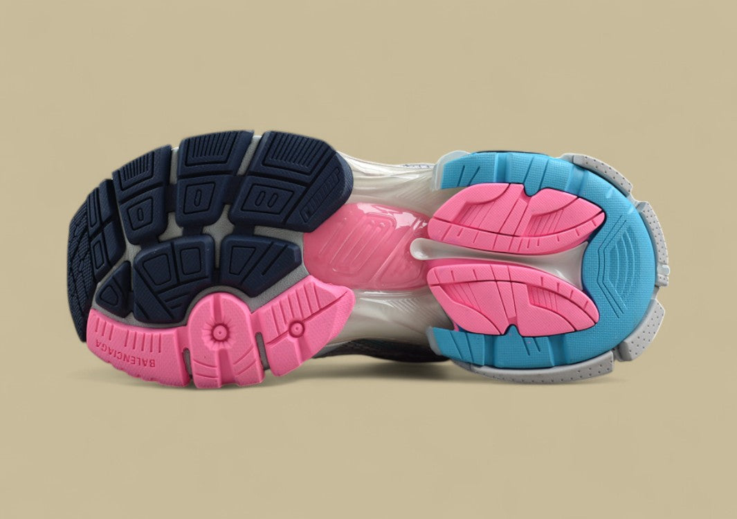 Balenciaga Runner Kith Four – White, Silver & Multicolor