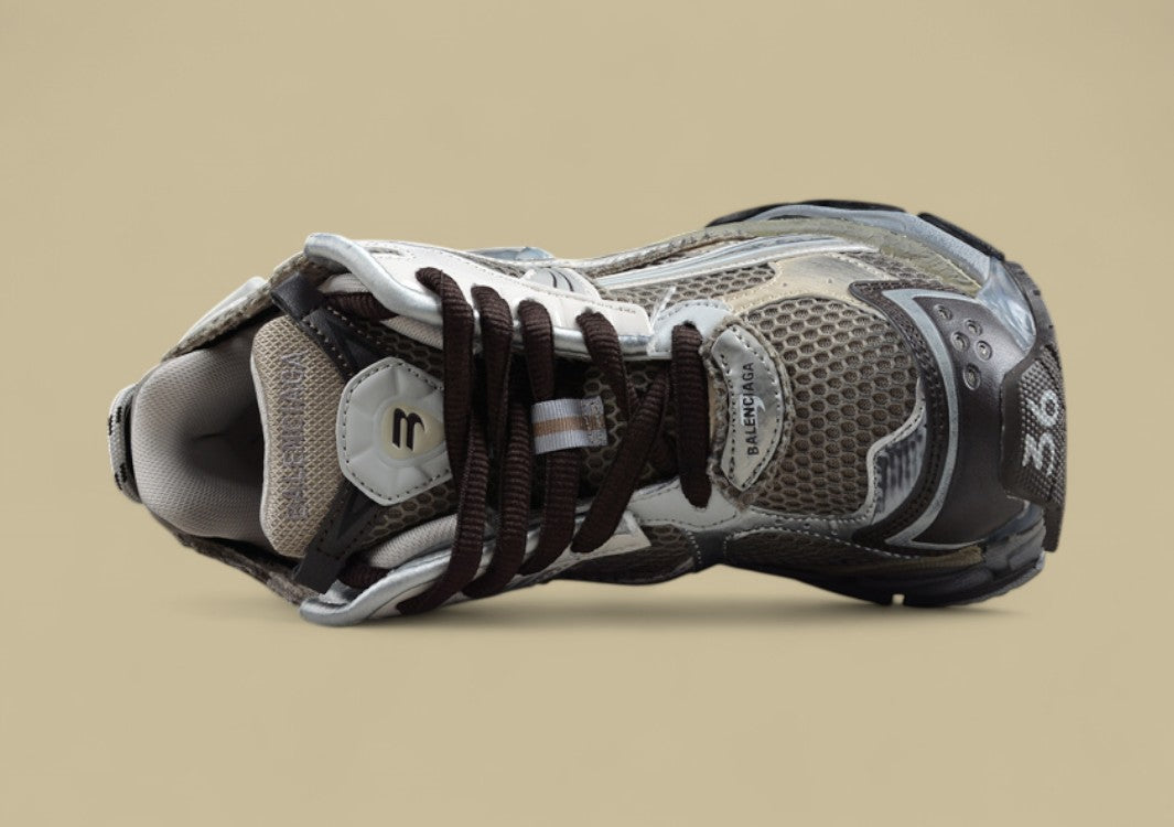 Balenciaga Runner Sneaker – Aged White/Grey/Black