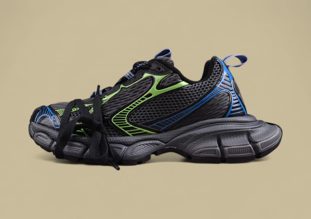 Balenciaga Runner Sneaker – Black/Green/Blue