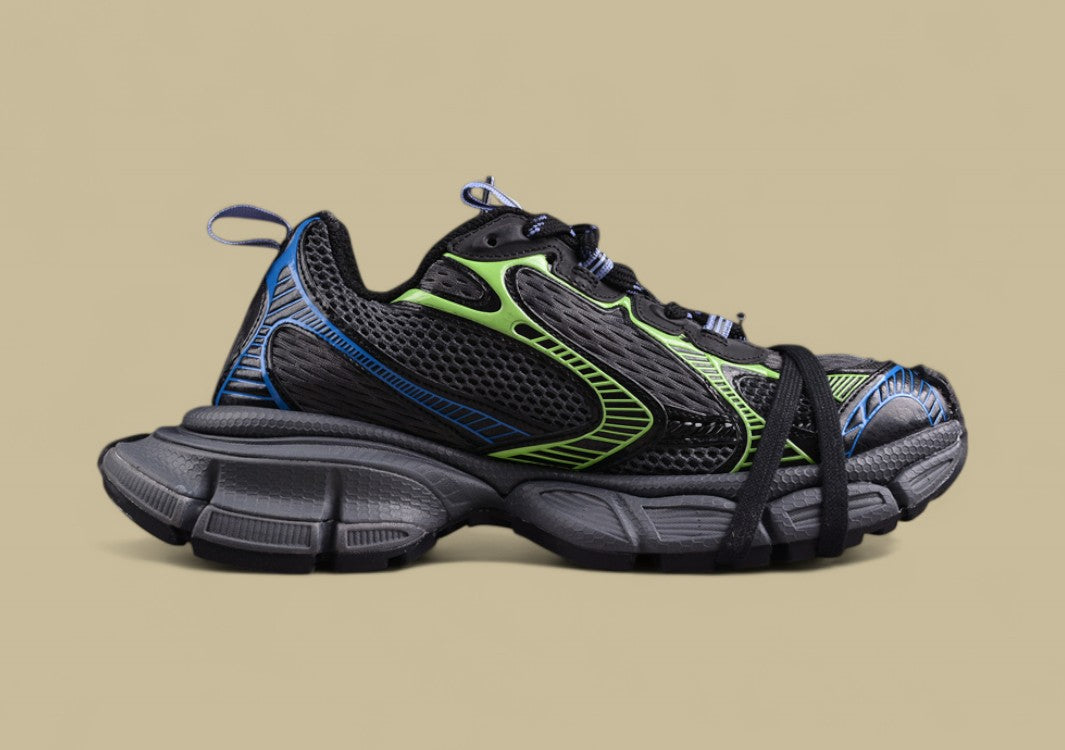 Balenciaga Runner Sneaker – Black/Green/Blue