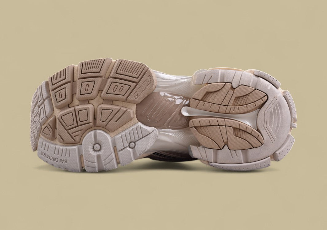 Balenciaga Runner Sneaker – Cream/Beige with Grey and Black