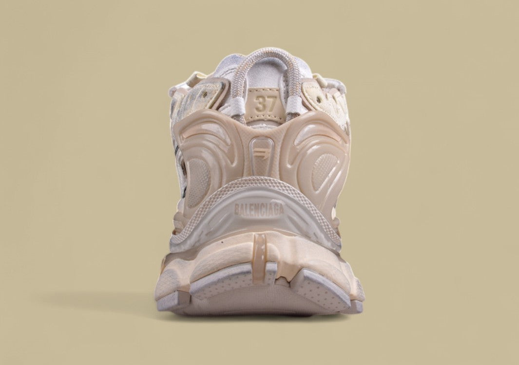 Balenciaga Runner Sneaker – Cream/Beige with Grey and Black