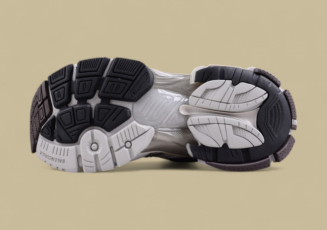 Balenciaga Runner Sneaker – Cream/Grey/Brown