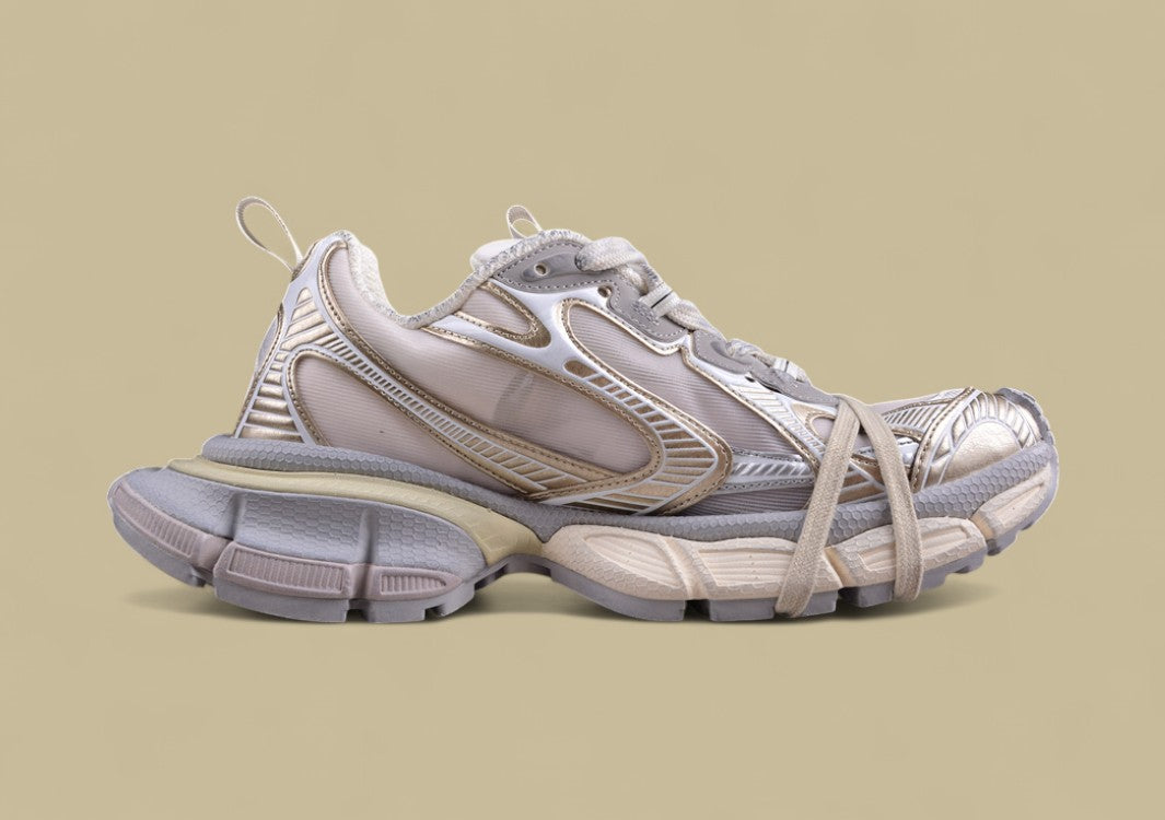 Balenciaga Runner Sneaker – Cream Silver