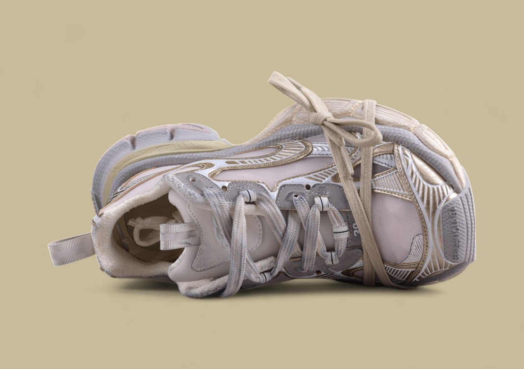 Balenciaga Runner Sneaker – Cream Silver