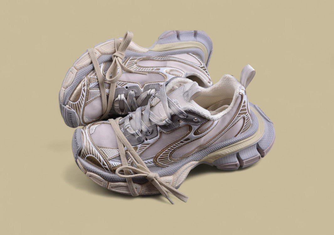 Balenciaga Runner Sneaker – Cream Silver