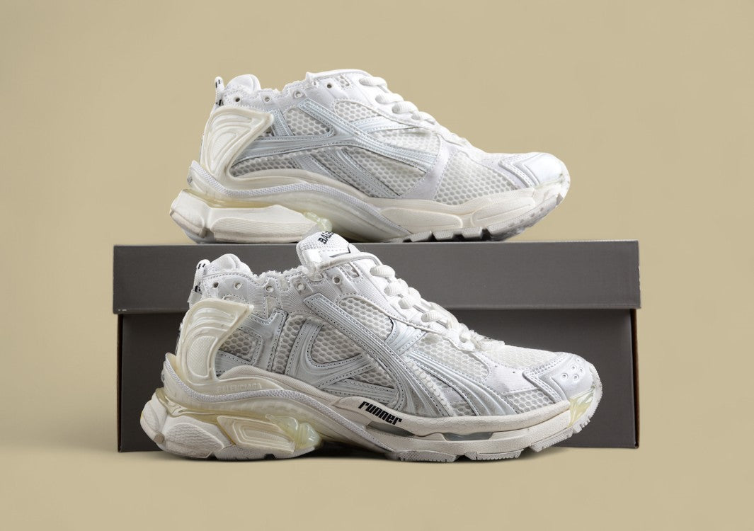 Balenciaga Runner Sneaker – Kith Four Edition in Triple White
