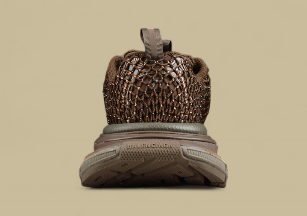 Balenciaga Runner Sneaker – Metallic Brown Mesh