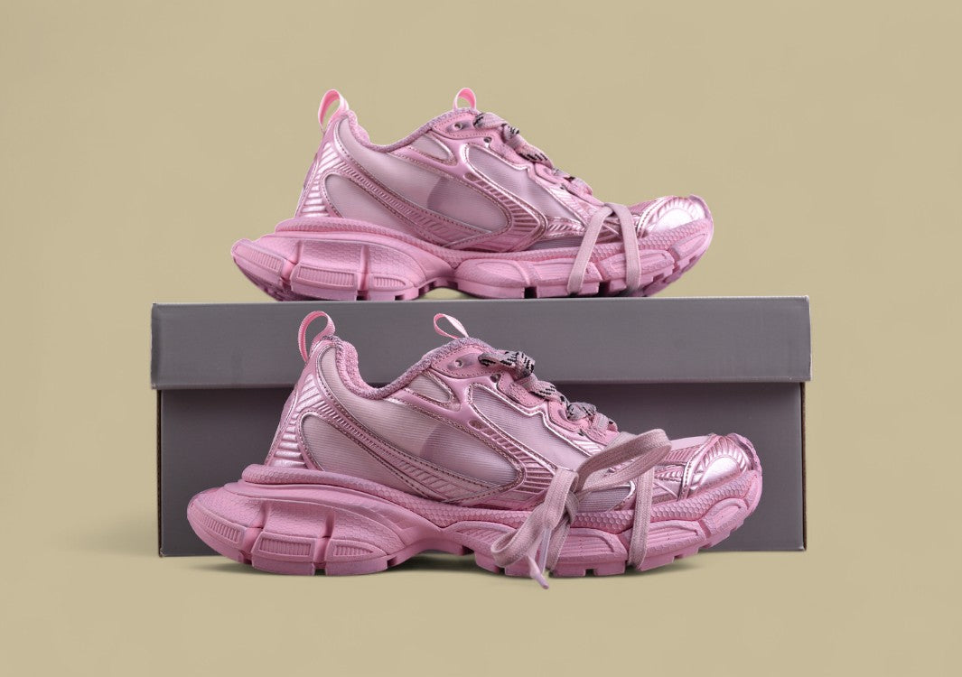 Balenciaga Runner Sneaker – Metallic Pink Monochrome