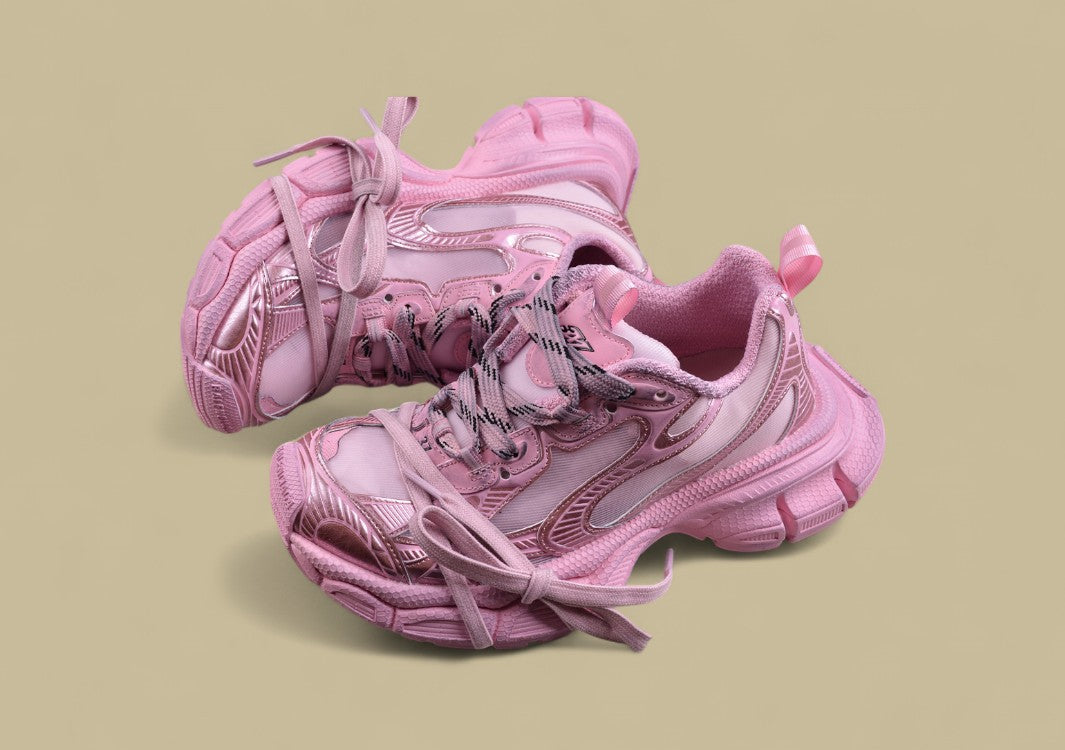 Balenciaga Runner Sneaker – Metallic Pink Monochrome