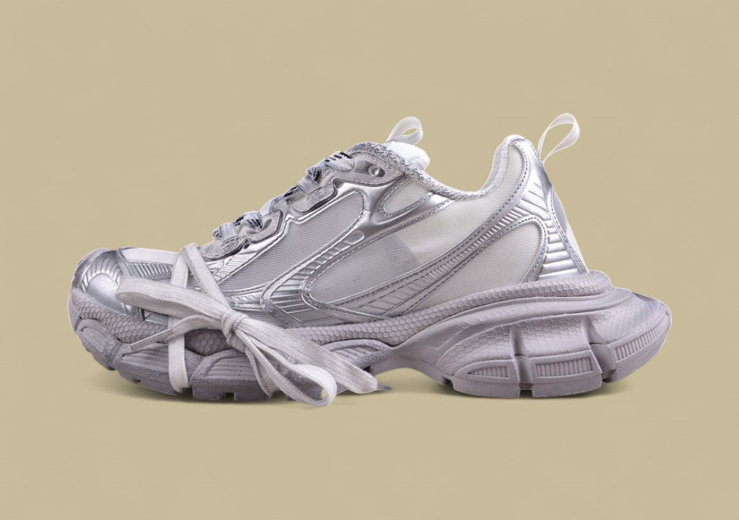 Balenciaga Runner Sneaker – Metallic Silver
