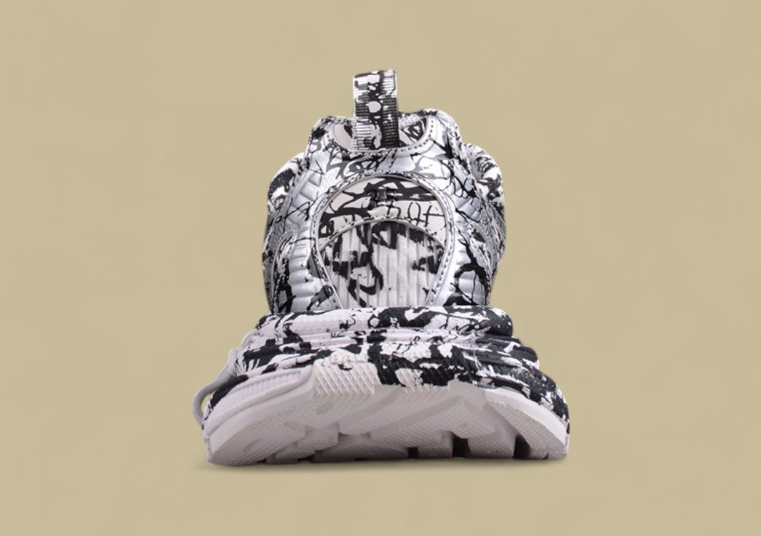 Balenciaga Runner Sneaker – Monochrome Graffiti