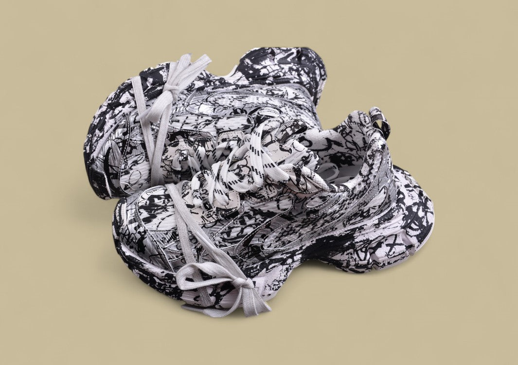 Balenciaga Runner Sneaker – Monochrome Graffiti