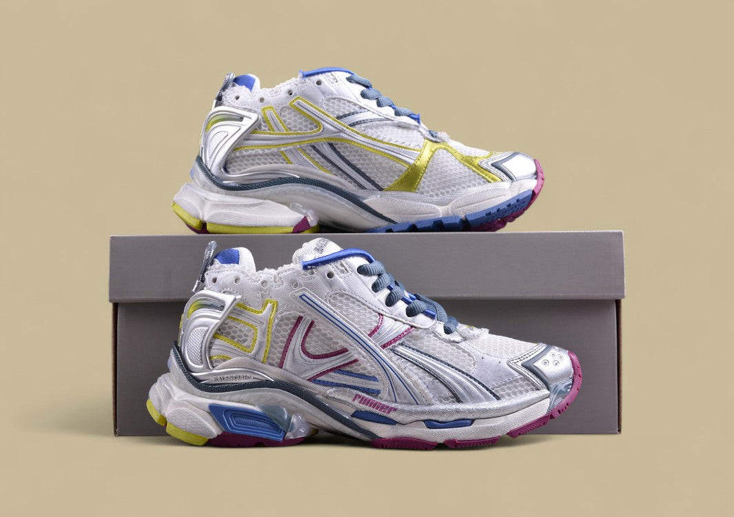 Balenciaga Runner Sneaker – Multi-Color Metallic