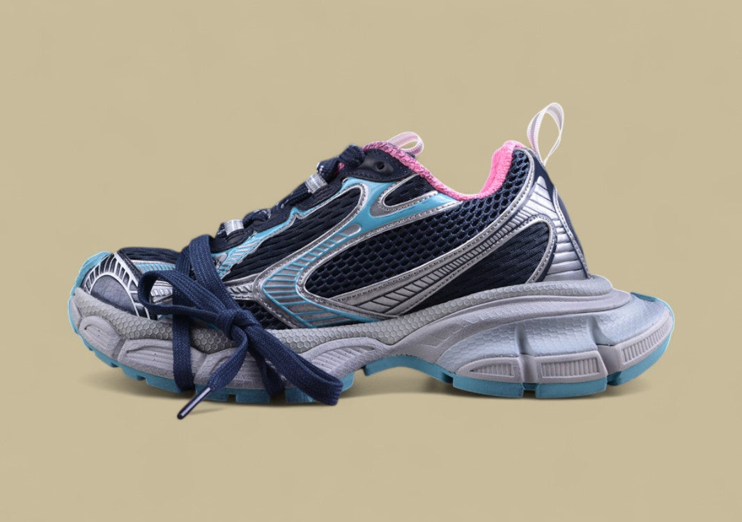 Balenciaga Runner Sneaker – Navy/Pink/Silver