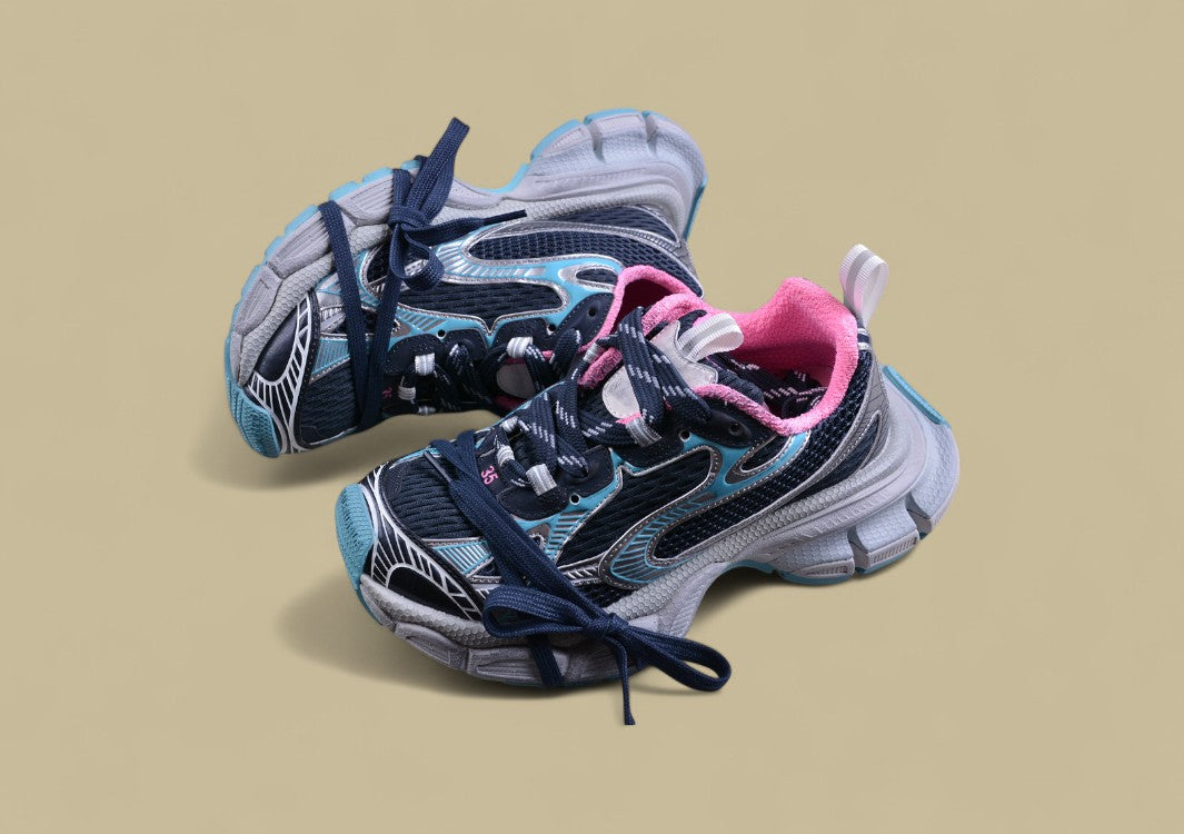 Balenciaga Runner Sneaker – Navy/Pink/Silver