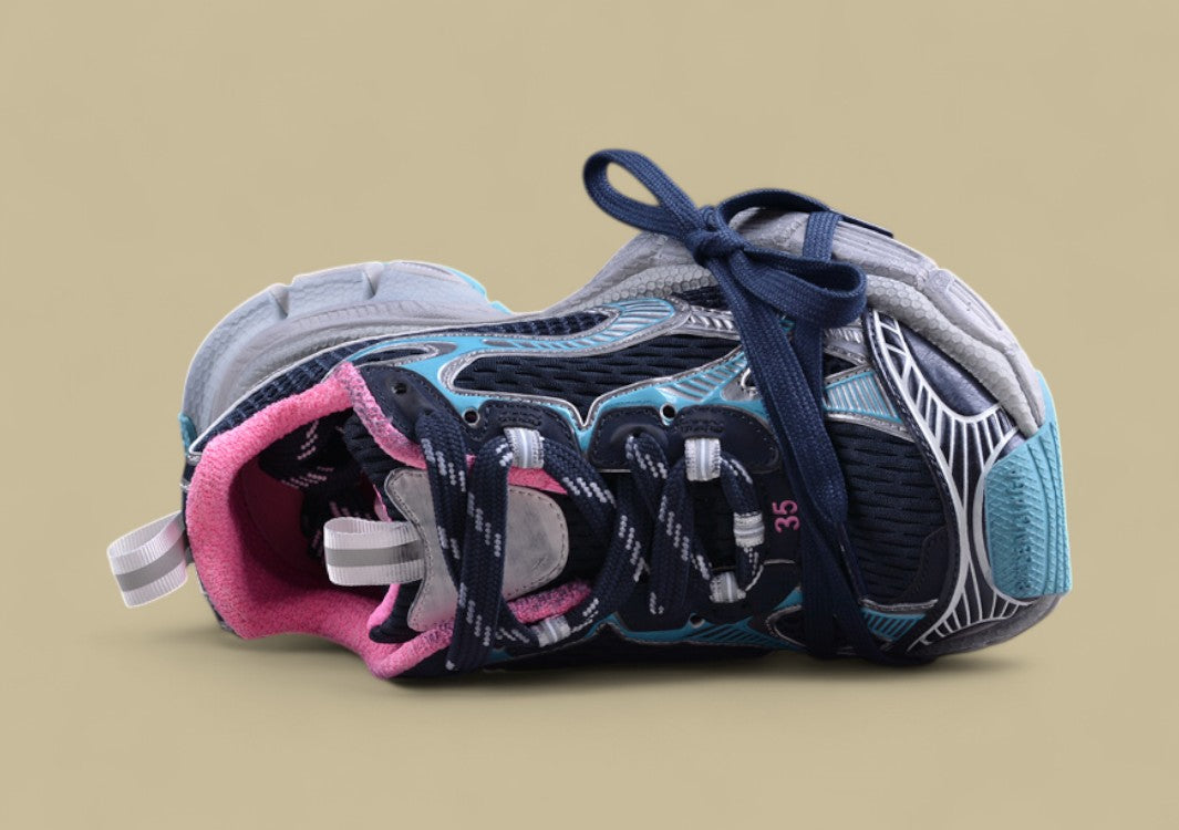 Balenciaga Runner Sneaker – Navy/Pink/Silver