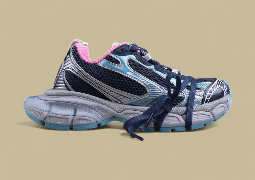 Balenciaga Runner Sneaker – Navy/Pink/Silver