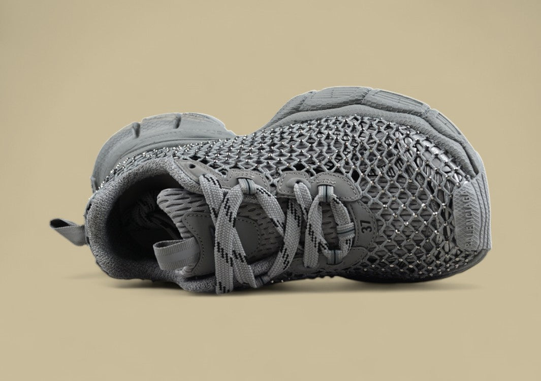 Balenciaga Runner Sneaker – Reflective Grey Mesh
