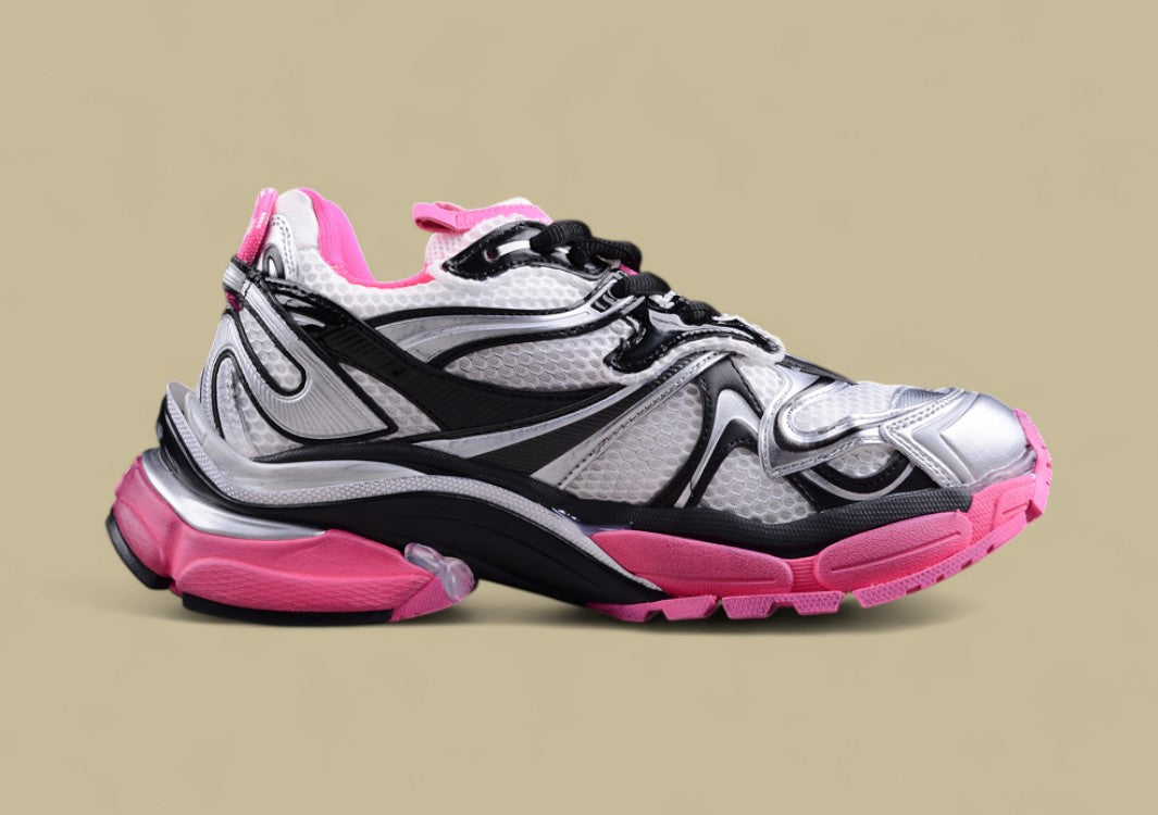 Balenciaga Runner Sneaker – Silver/Pink/Black
