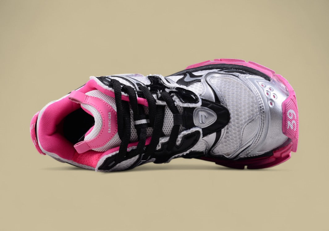 Balenciaga Runner Sneaker – Silver/Pink/Black