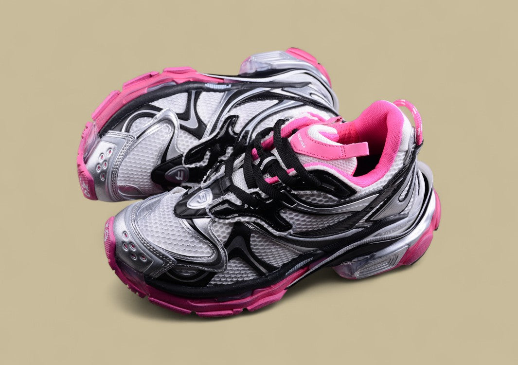 Balenciaga Runner Sneaker – Silver/Pink/Black