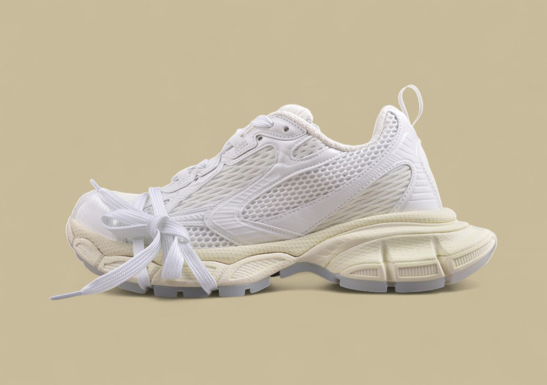 Balenciaga Runner Sneaker – Triple White/Cream Monochrome