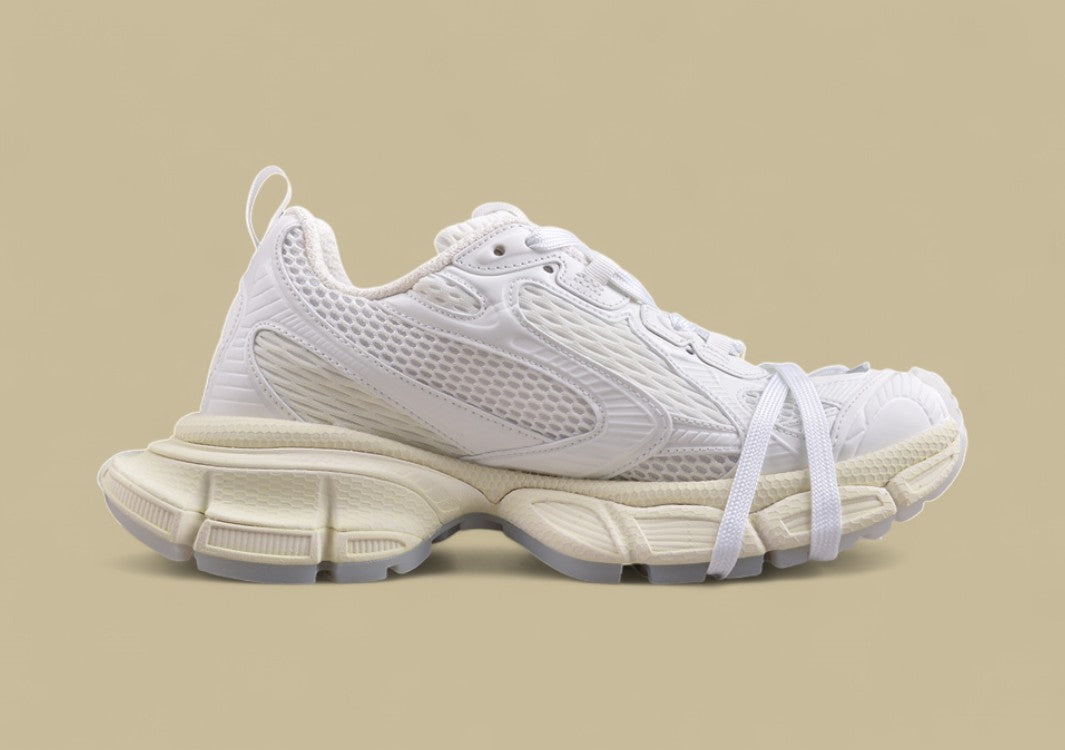 Balenciaga Runner Sneaker – Triple White/Cream Monochrome