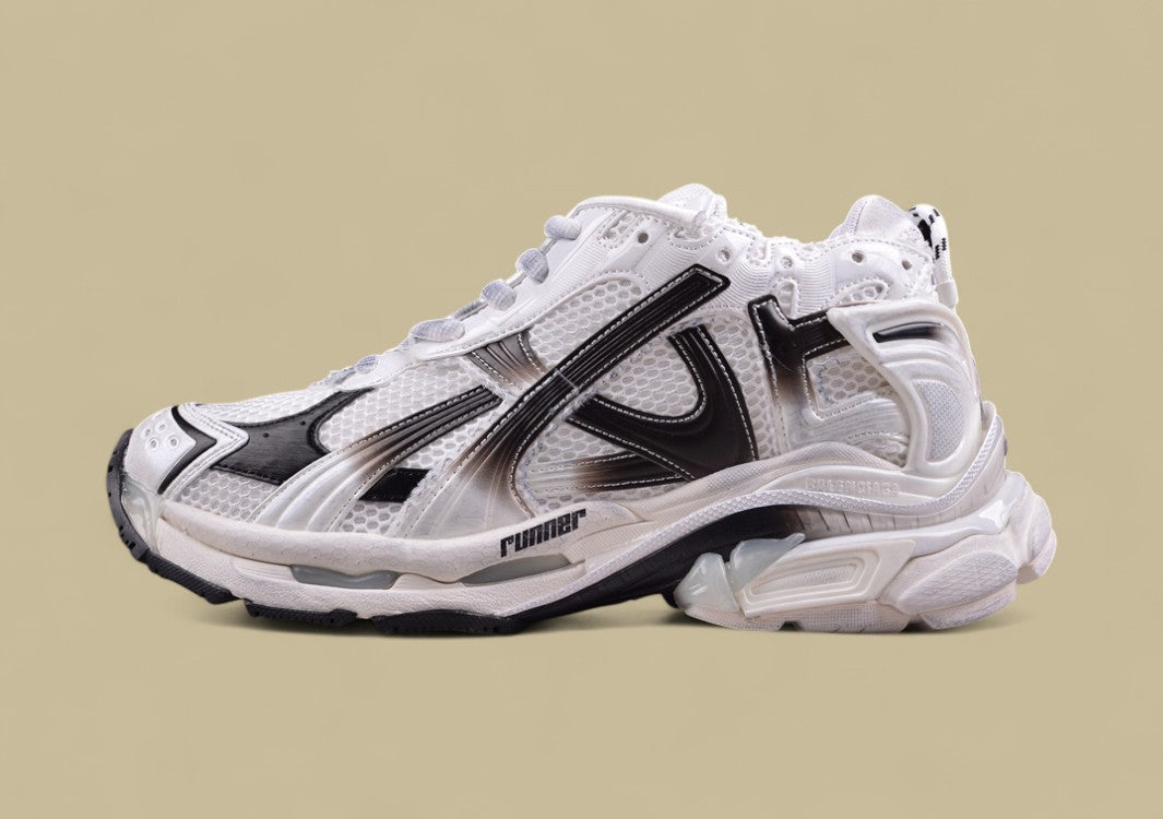 Balenciaga Runner Sneaker – White/Black Gradient