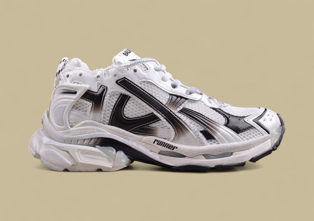 Balenciaga Runner Sneaker – White/Black Gradient