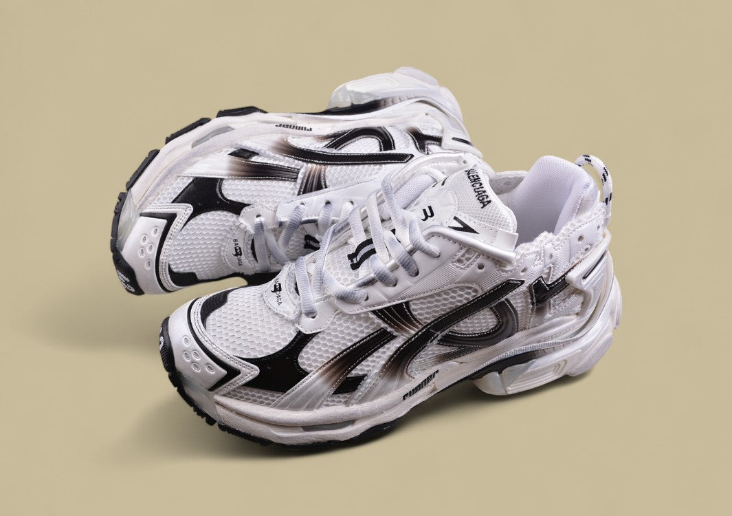 Balenciaga Runner Sneaker – White/Black Gradient