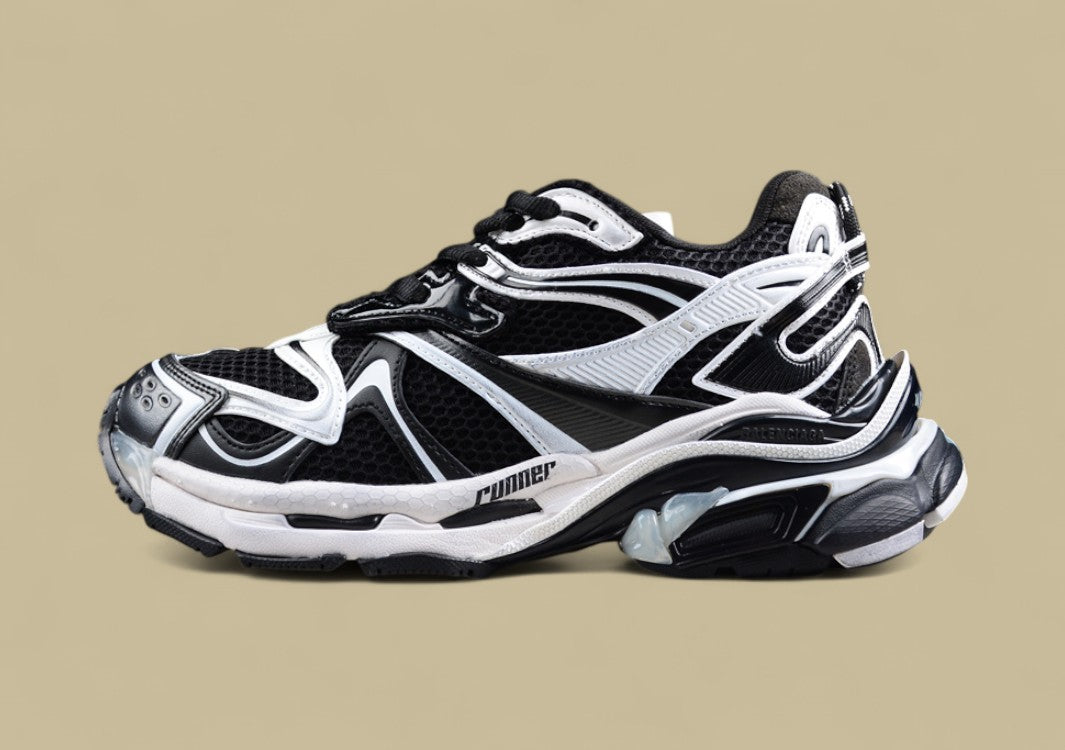 Balenciaga Runner Sneaker in Black/White