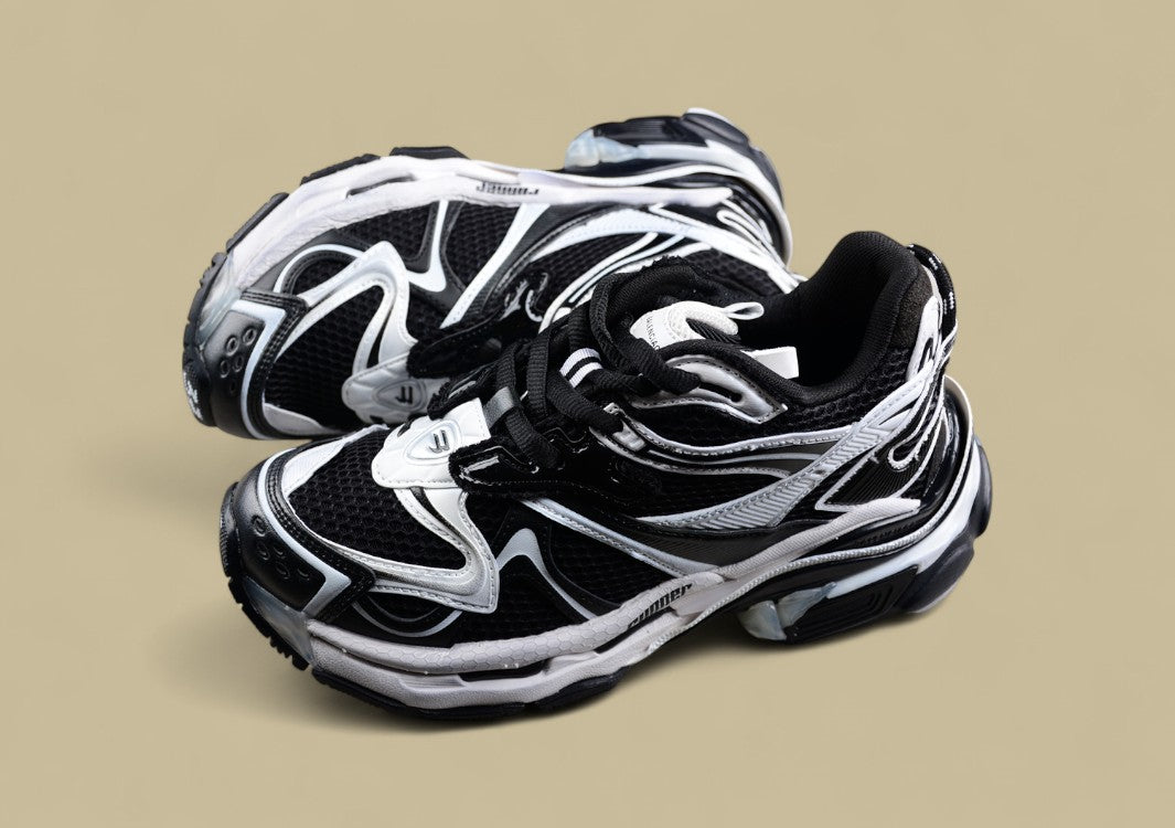 Balenciaga Runner Sneaker in Black/White