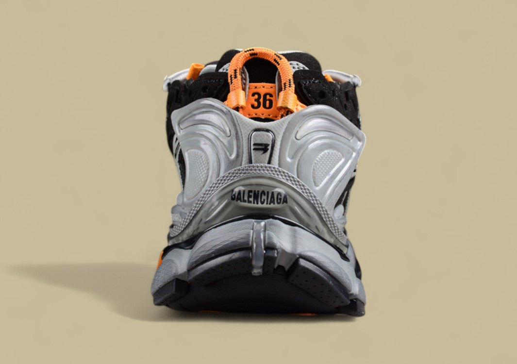 Balenciaga Runner Sneaker in Black, Grey, and Orange